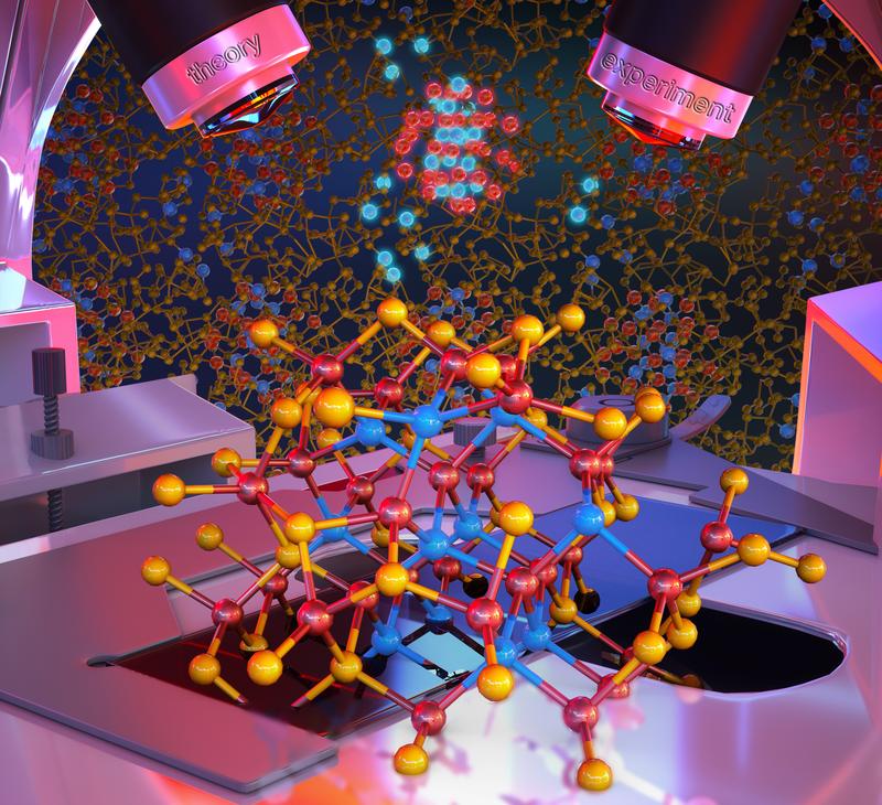 The luminescent atoms in the image show a nanocrystal which is characterized with atomistic resolution, including its interface chemistry.