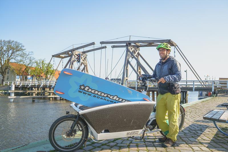 Lastenfahrrad im Einsatz