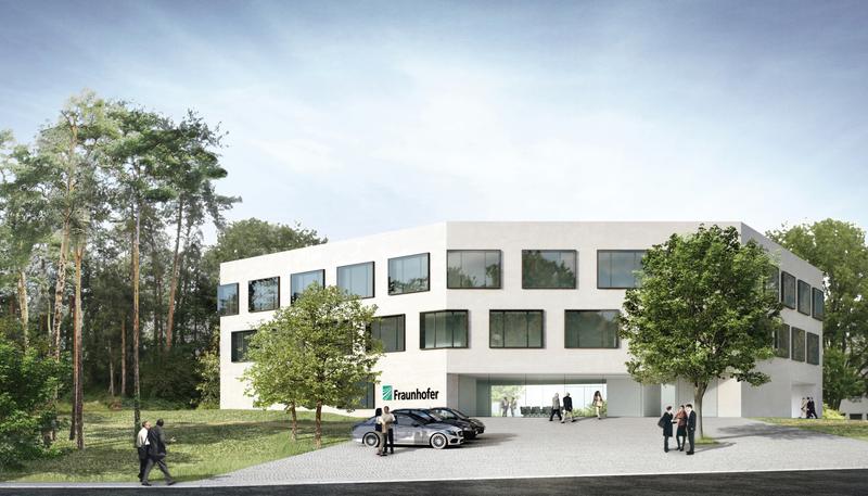 Visualisierung des Neubaus der Fraunhofer-Projektgruppe IWKS in Alzenau