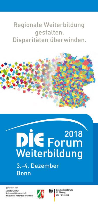 Flyer DIE-Forum Weiterbildung 2018