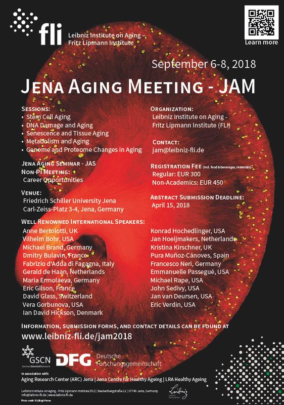 Poster des Jena Aging Meeting - JAM.