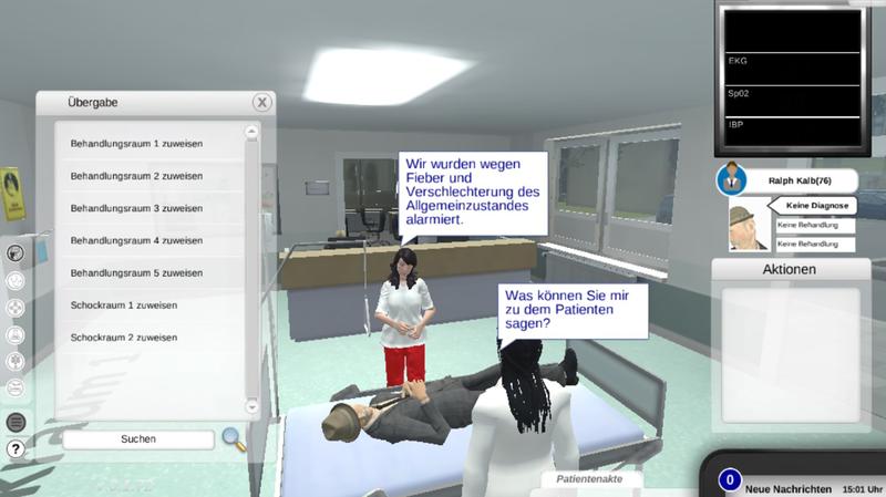 Notaufnahme-Simulation EMERGE: Diagnose