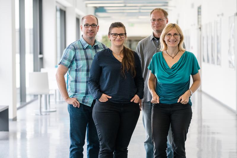 Das Bochumer Projektteam: Thorsten Holz, Lea Schönherr, Steffen Zeiler und Dorothea Kolossa (von links)