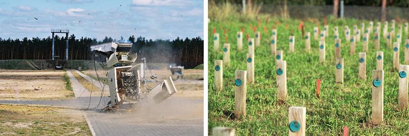 Laute und leise Wissenschaft auf dem BAM Testgelände Technische Sicherheit (TTS) in Horstwalde: Geldautomaten-Sprengtest und Freilandversuch zur Wirksamkeit von Holschutzmitteln. 