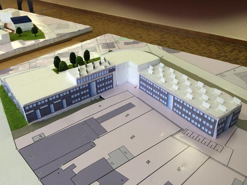 Von Schülerinnen und Schülern des SSG entworfen: Konzept eines neuen Schulgebäudes.