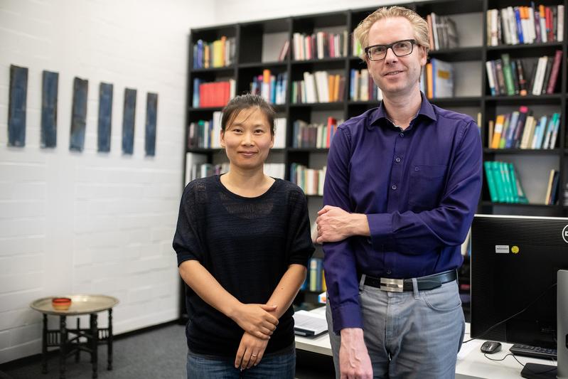 Bochumer Forscherteam: Hui Zhang und Nikolai Axmacher