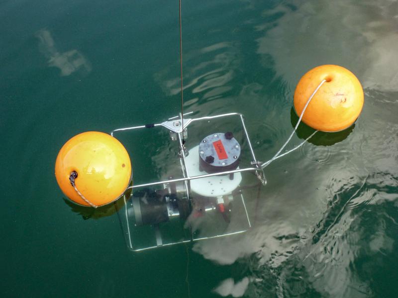 The researchers filtered hundreds of liters of water from Lake Lugano at depths of up to 275 m using a battery-operated in-situ pump 