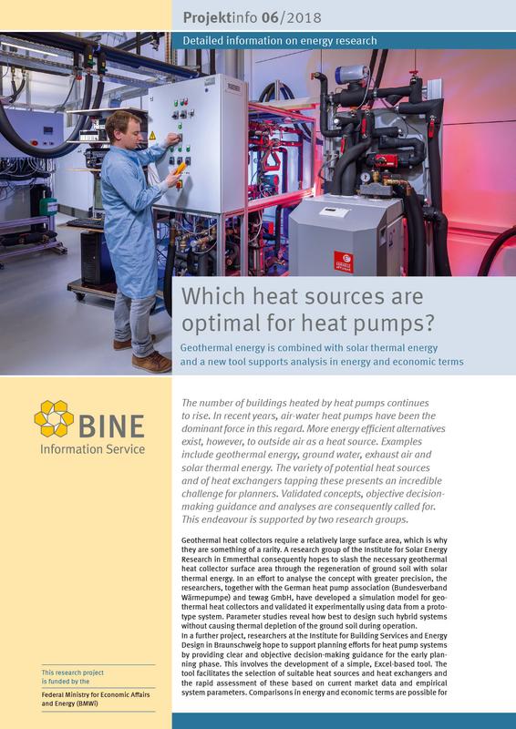 The BINE Projektinfo “Which heat sources are optimal for heat pumps”