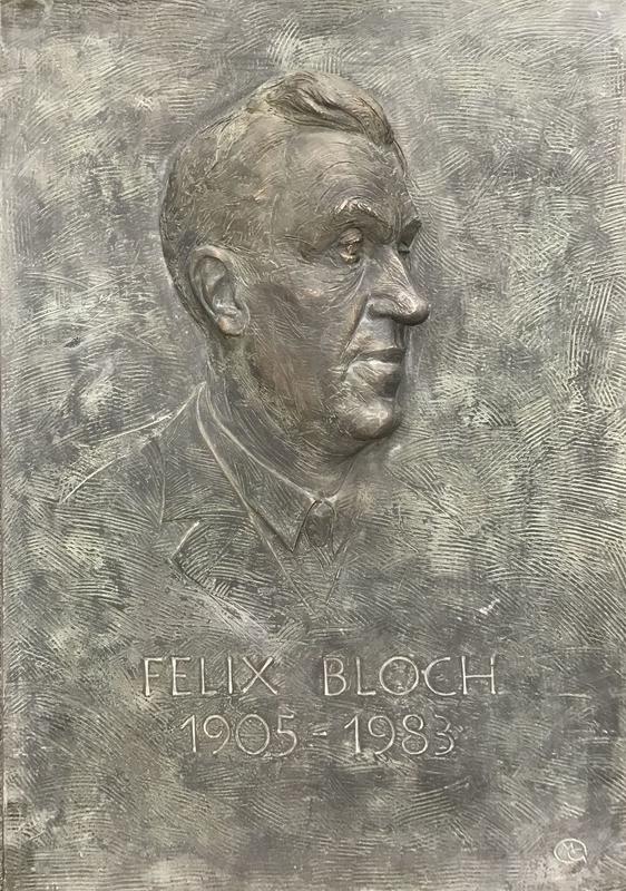 Bronzetafel zu Ehren Felix Blochs 