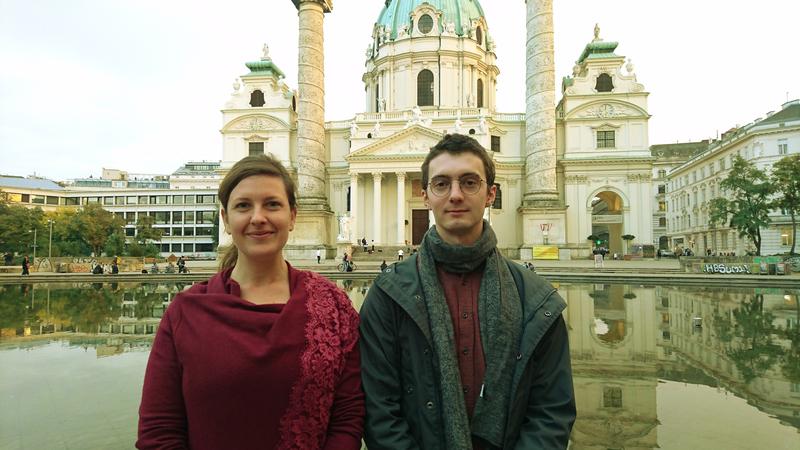 Die Jung-WissenschafterInnen Nataša Adžić und Clemens Jochum.