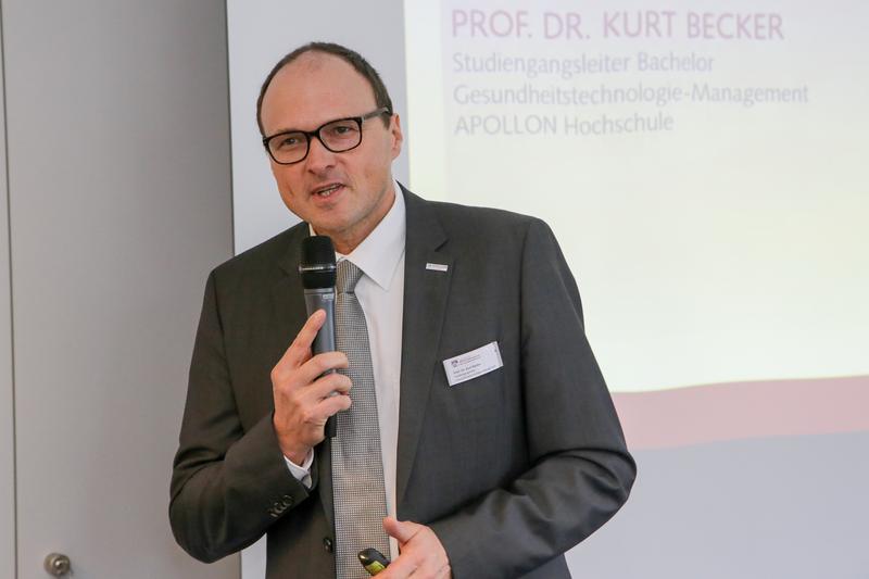 Kurt Becker referiert zum Thema „Megatrend Health Technology – Studium der Medizin- und Gesundheitstechnologie an der APOLLON Hochschule der Gesundheitswirtschaft“