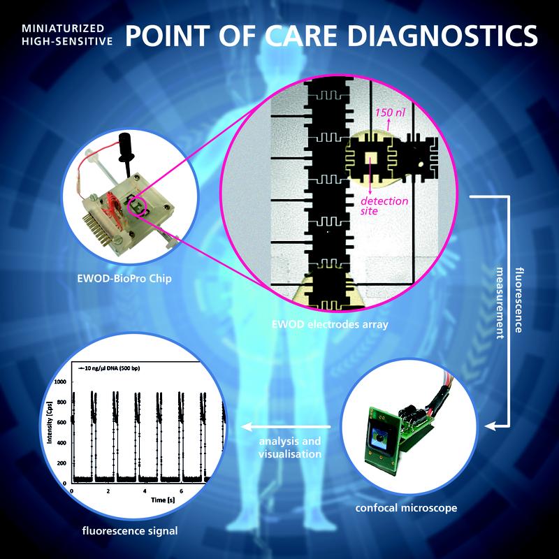 The EWOD-BioPro Electrowetting-On-Dielectric system can help to better understand biological mechanisms and interactions.