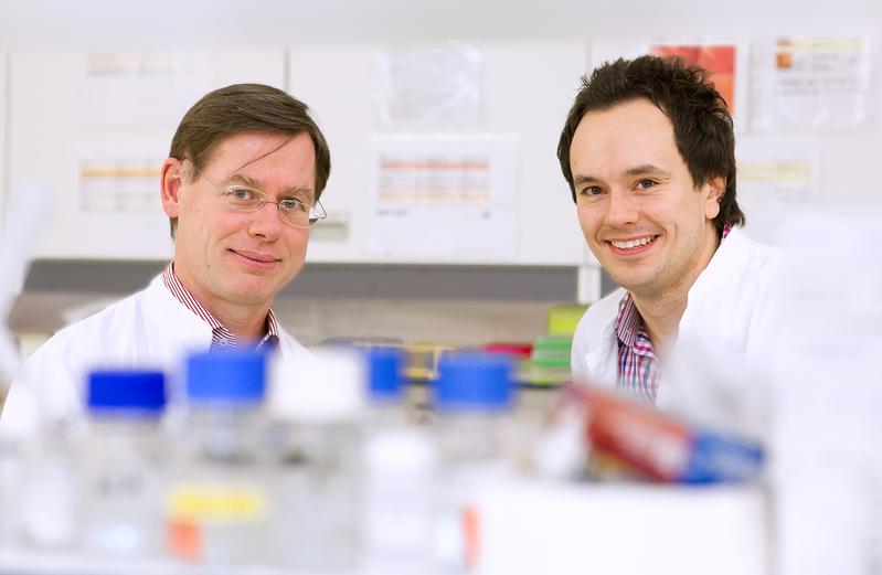Prof. Christoph Klein und Dr. Daniel Kotlarz (v.li.), Foto: Klinikum der Universität München