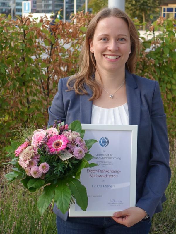 Dr. Uta Eberlein von der Klinik und Poliklinik für Nuklearmedizin des Uniklinikums Würzburg ist die diesjährige Preisträgerin des Dieter-Frankenberg-Nachwuchspreises.