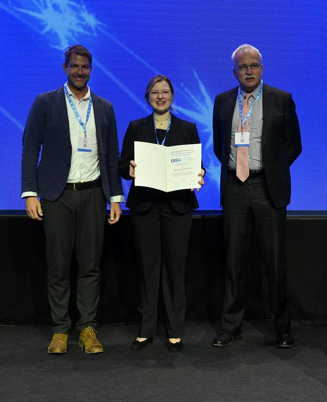 Prof. Dr. Heinz Wiendl (l), Dr. Klarissa Hanja Stürner (m) und Prof. Dr. Ralf Gold (r).