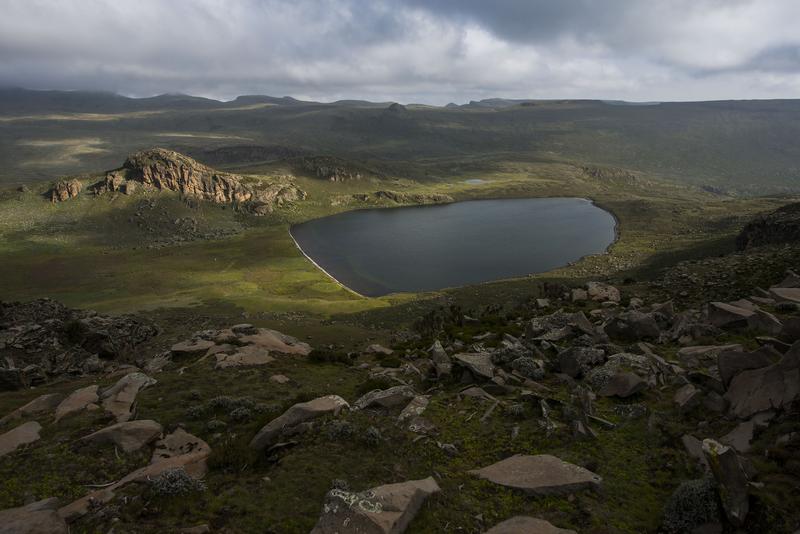 Das Hochland des äthiopischen Bale Mountains Nationalparks ist karg und kalt - aber der wichtigste Wasserspeicher für die Menschen in der Tiefebene und bis nach Somalia.