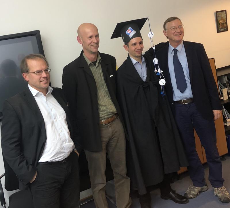 Prof. Dr. Jan Jürjens (Uni Koblenz), Prof. Dr. Konstantin Knorr (HS Trier), Tim Wambach , Prof. Dr. Rüdiger Grimm (Uni Koblenz)