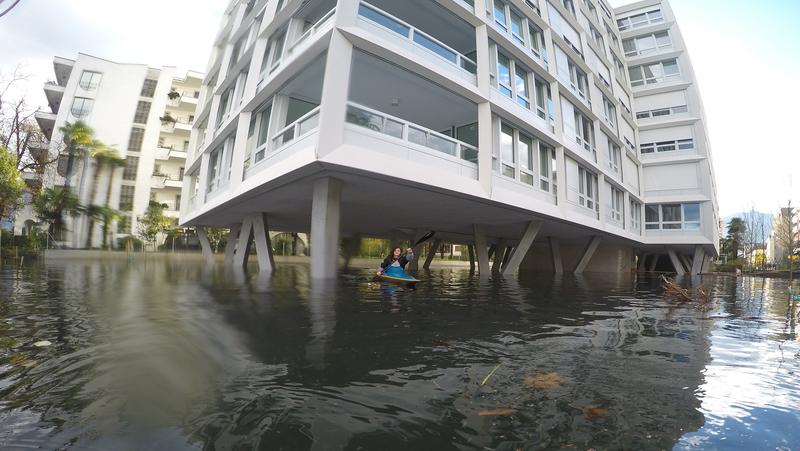 Im November 2014 trat der Lago Maggiore über die Ufer und überschwemmte Wohnquartiere in Locarno. 