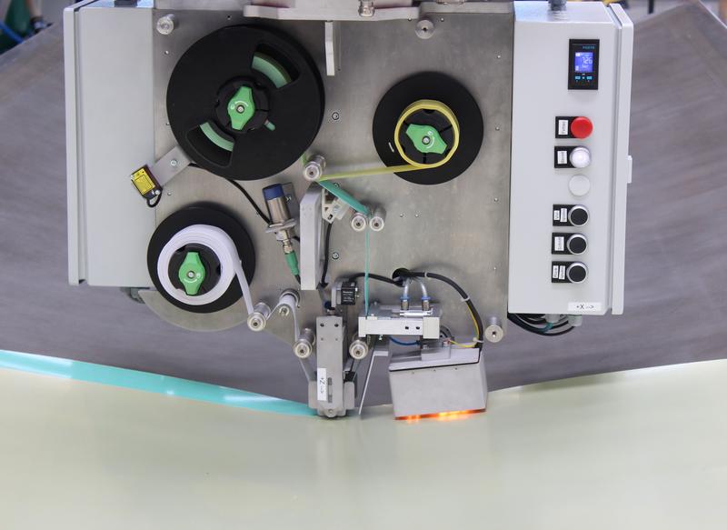 The adhesive film end effector developed by the experts for Automation and Production Technology at Fraunhofer IFAM during an automated adhesive film placement.