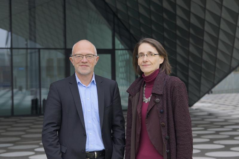 Ratsvorsitzende Petra Gehring und Stefan Liebig