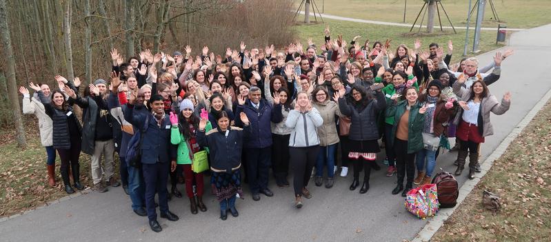 Teilnehmer der Winter School „Comparative Studies in Adult Education and Lifelong Learning“ an der Julius-Maximilians-Universität Würzburg.