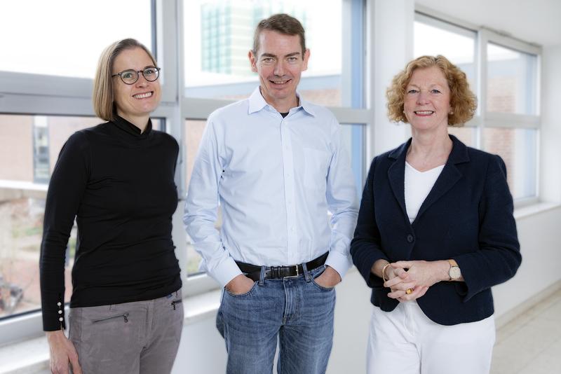 Das neue Leitungsteam des ZSE Professorin Susanne Petri, Professor Christian Kratz und Professorin Brigitte Schlegelberger (von links).
