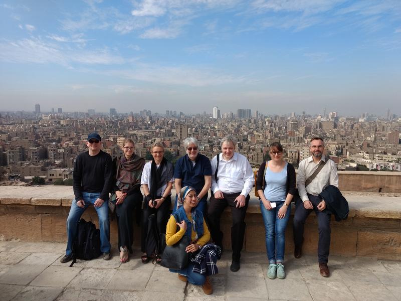 Das Lehrenden-Team der JMU-Winter-School auf der Zitadelle in Kairo. 