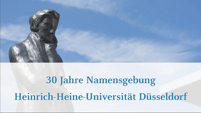 Screenshot aus dem Film zu 30 Jahre Namensgebung Heinrich-Heine-Universität Düsseldorf