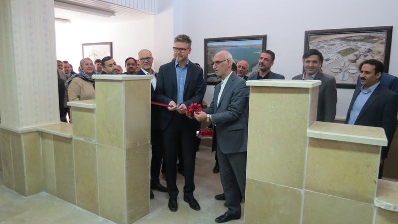 Opening of the training center by Dr. Christian Alecke (BMBF) and Vice Minister Ali Akbar Mohajeri (Ministry of Energy Iran)