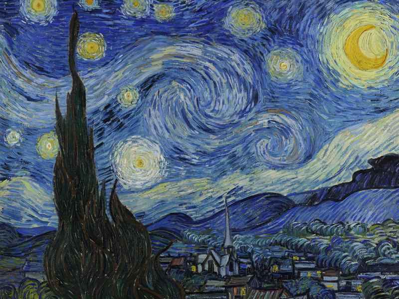 Imagine you are looking at Van Gogh’s “Starry Night” for the first time.  What is that experience like? 