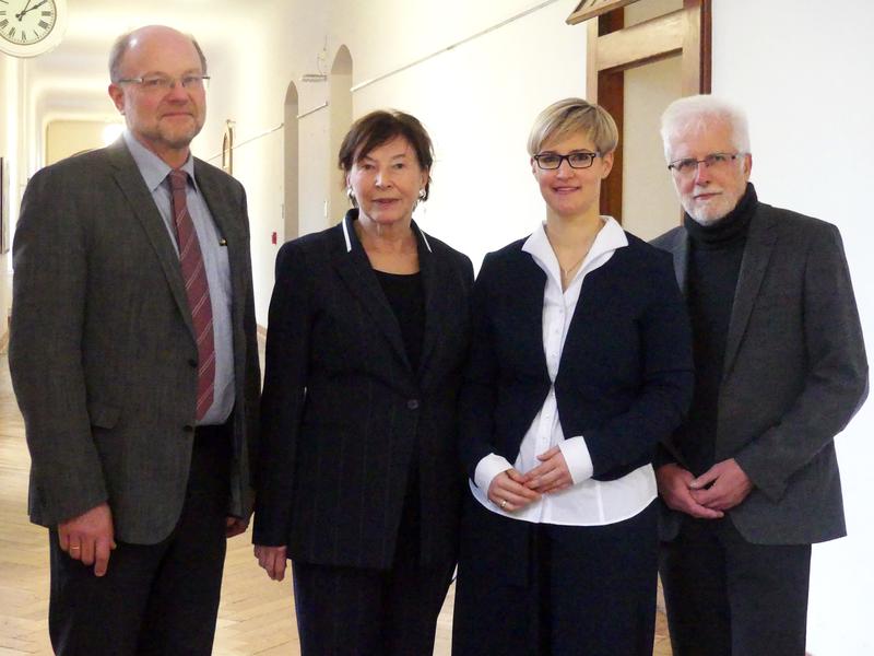 Professor Dr. Hans-Werner Huneke, Eva Luise Köhler, Professorin Dr. Andrea Wanka und Professor Dr. Klaus Sarimski (v.l.)