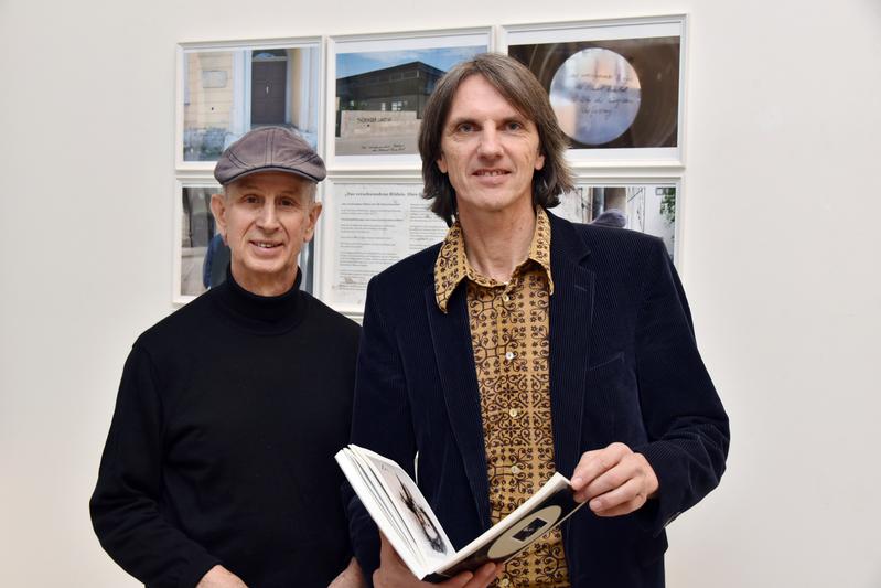Das Künstler-Duo Horst Hoheisel (l.) und Andreas Knitz ist für „Erkundungsbohrungen“ mit dem Botho-Graef-Kunstpreis ausgezeichnet worden.