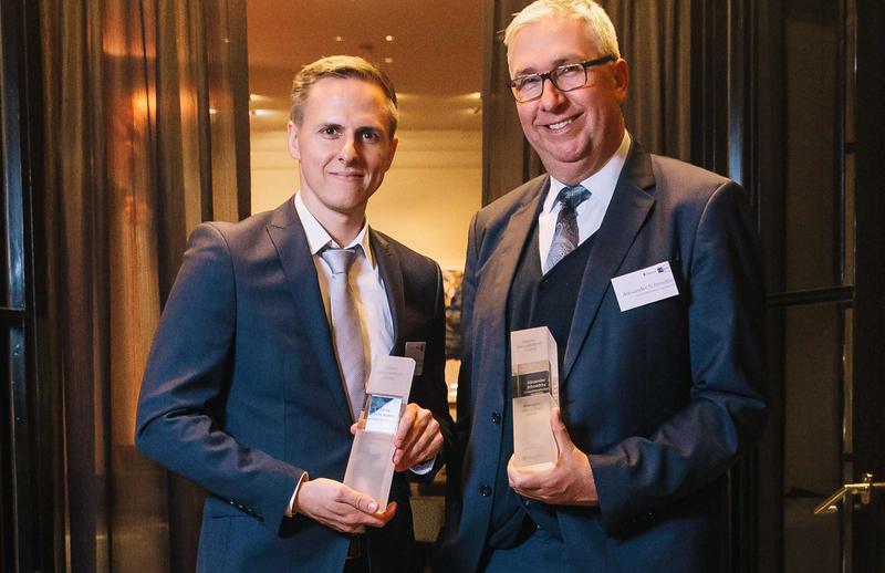  PD Dr. Felix Nensa (links) hat den Thieme Management Award 2018 erhalten. 