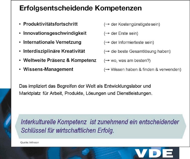 VDE - Zukunftsanforderungen