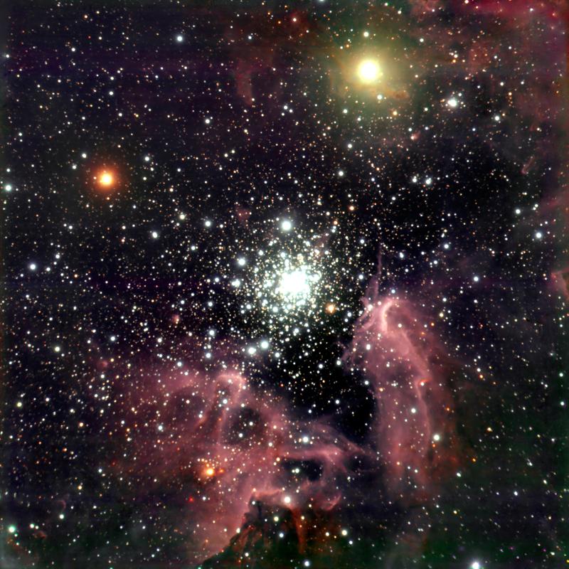 Image of the massive star cluster NGC 3603, obtained with the Very Large Telescope.