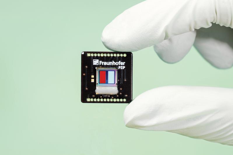 Prototyp des miniaturisierten Phosphoreszenzsensors