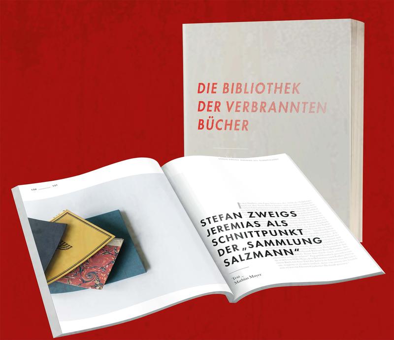Auch buchgestalterisch anspruchsvoll: die Neuerscheinung zur "Bibliothek der verbrannten Bücher" aus der UB Augsburg.