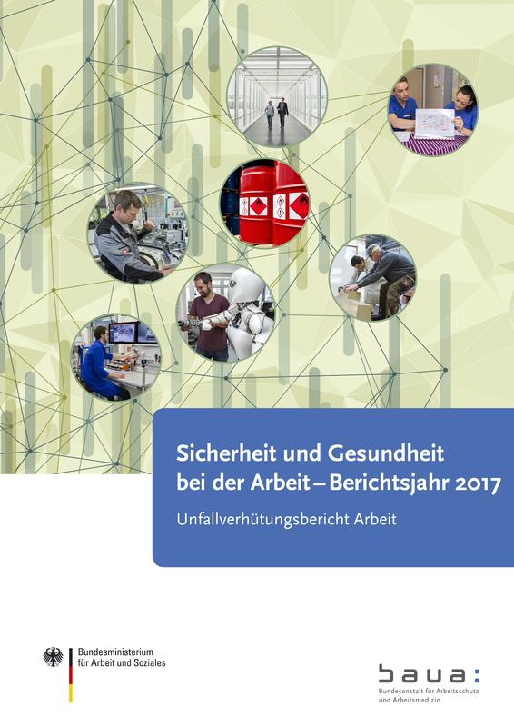 Titel des Berichts "Sicherheit und Gesundheit bei der Arbeit - Berichtsjahr 2017"