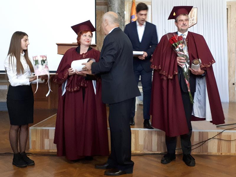 Ehrendoktorwürde für Bauprofessor Dr. Helmut Offermann (rechts)