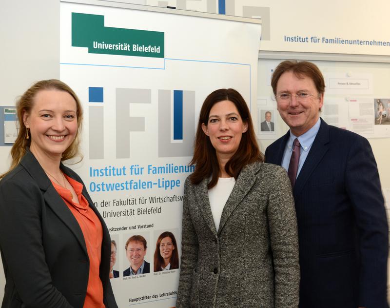 Die Professorinnen Dr. Anne Sanders und Dr. Christina Hoon bilden gemeinsam mit Prof. Dr. Fred G. Becker das geschäftsführende Direktorium des iFUn