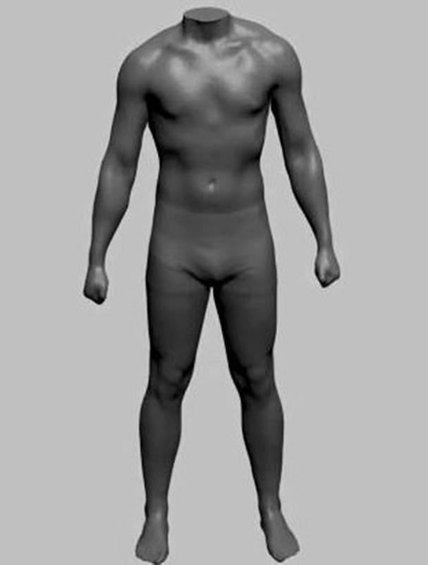 Von allen Versuchspersonen wurde ein Abbild durch einen 3D-Bodyscanner erstellt.