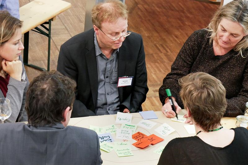 Im Workshop „Get What you Need“ erarbeiteten die Projektkoordinatoren Anforderungen an die Begleitforschung.