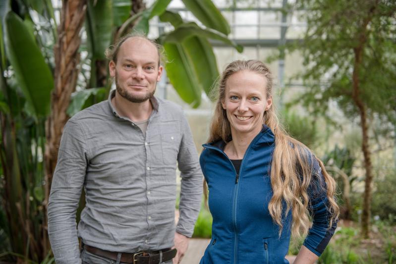  Felix Hager und Kathrin Krausa sind nach Afrika gereist, um dort das Verhalten von Ameisen zu untersuchen.