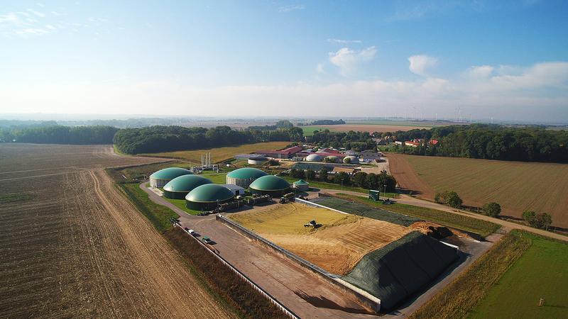 Überblick über die Biogasanlage Raitzen
