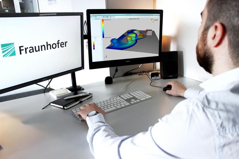 Mit der Simulationssoftware SIMKOR werden Reinigungssysteme virtuell getestet und optimiert