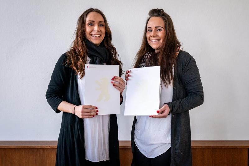 Juliane und Theresa Heide sind die ersten Stipendiatinnen des neuen Chancengleichheitsfonds der HWR Berlin