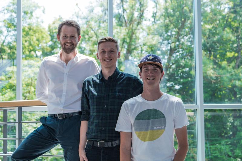 (v.l.) Robert Hilmer, Sebastian Freund und Michael Neuhauser sind das jüngste Gründerteam der Technischen Hochschule Deggendorf