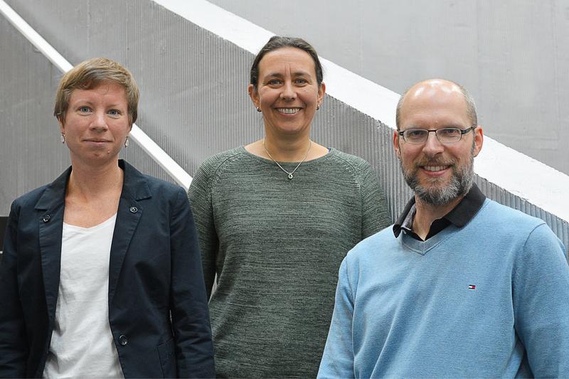 Das beteiligte Team der Universität Luzern: Katharina Roser, Gisela Michel und Stefan Boes (v.l.)
