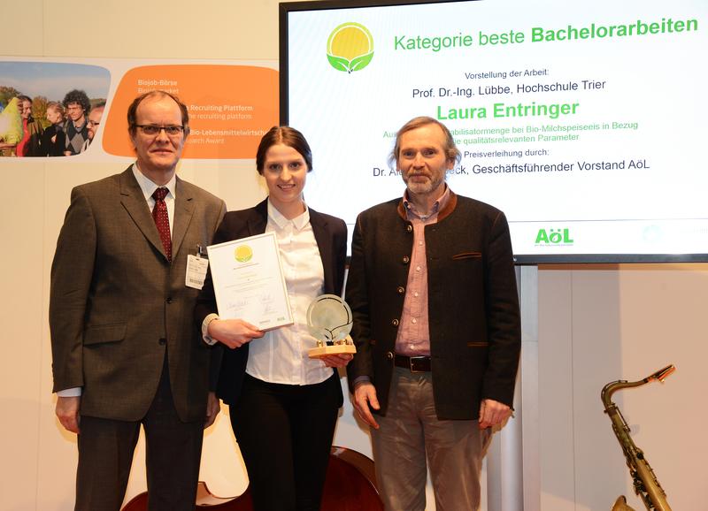 Prof. Dr.-Ing. Günther Lübbe; Laura Entringer; Dr. Alexander Beck (GF AöL)