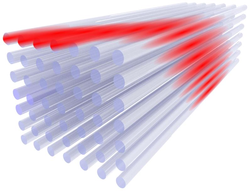 Ein „gewöhnlicher“ topologische Isolator leitet Licht entlang seiner Oberfläche.